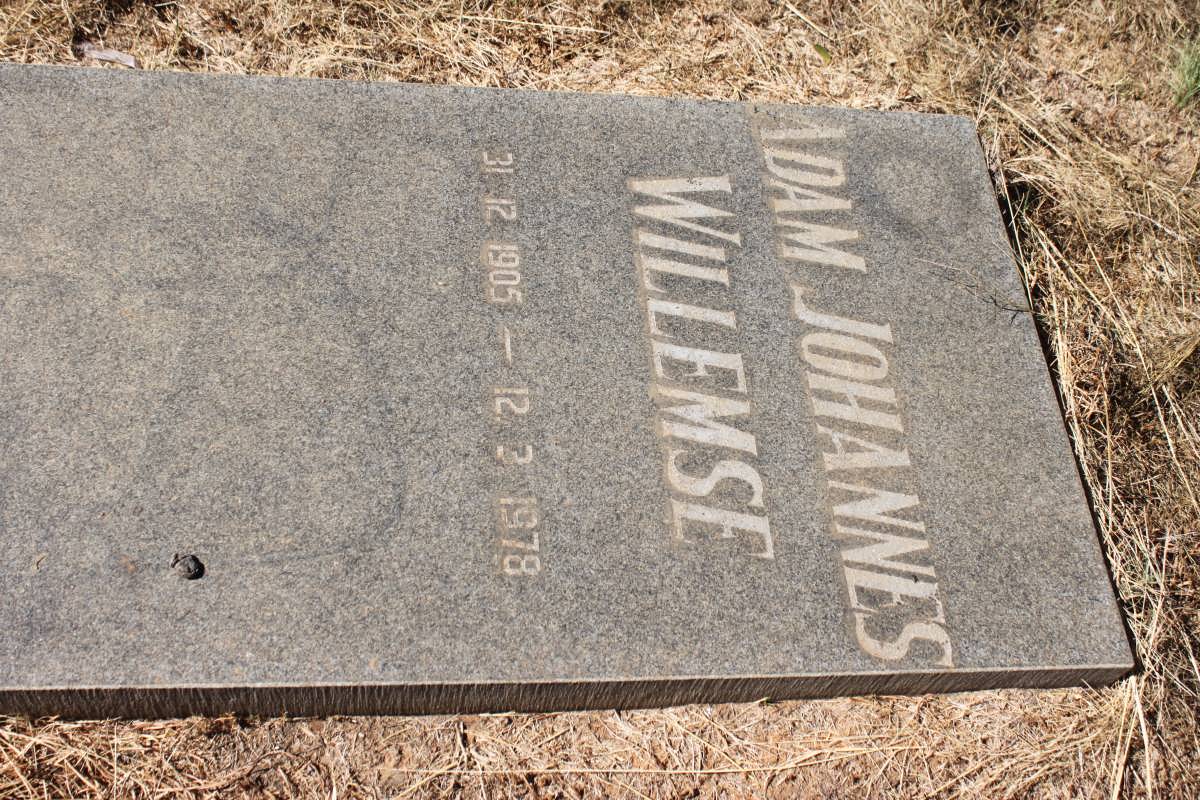 WILLEMSE Adam Johannes 1905-1978