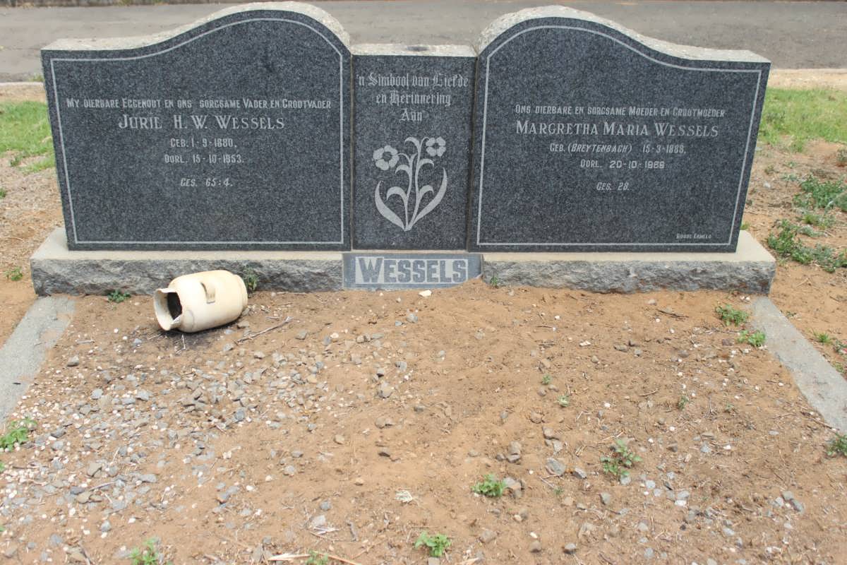 WESSELS Jurie H.W. 1880-1953 &amp; Margaretha Maria BREYTENBACH 1888-19??