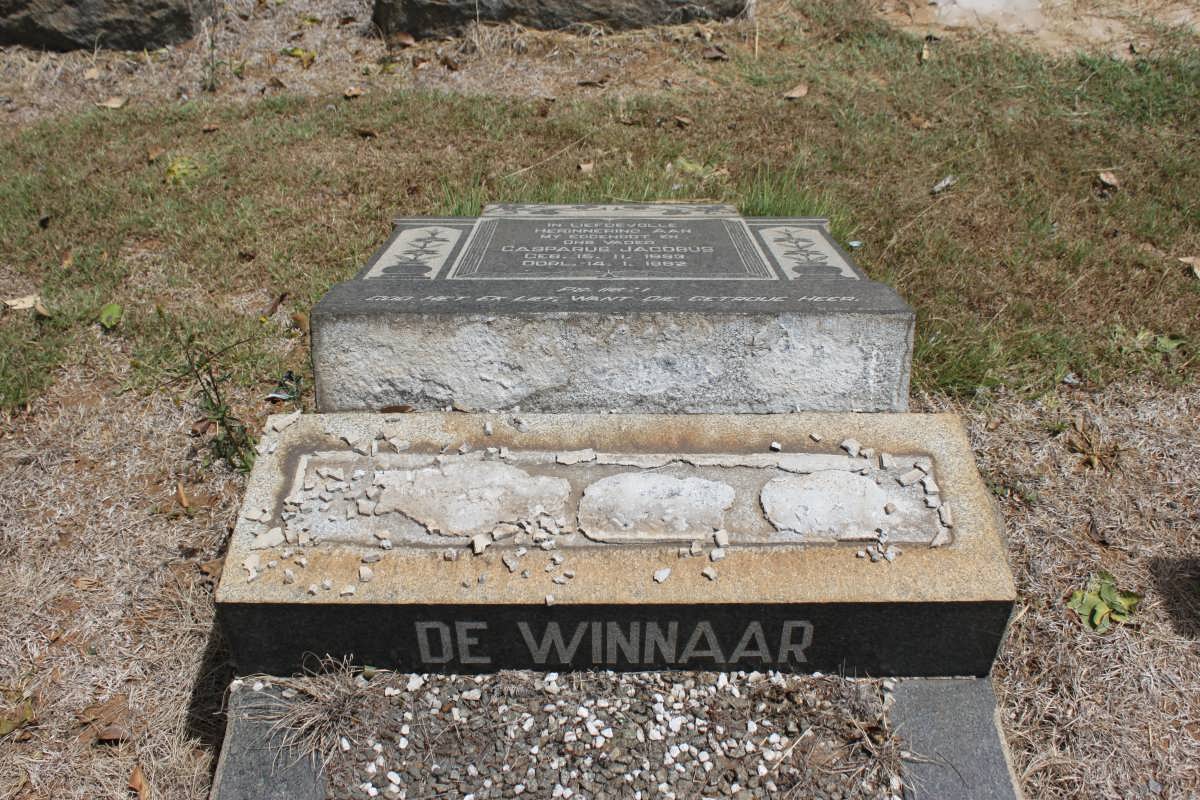 WINNAAR Casparus Jacobus, de 1893-1962