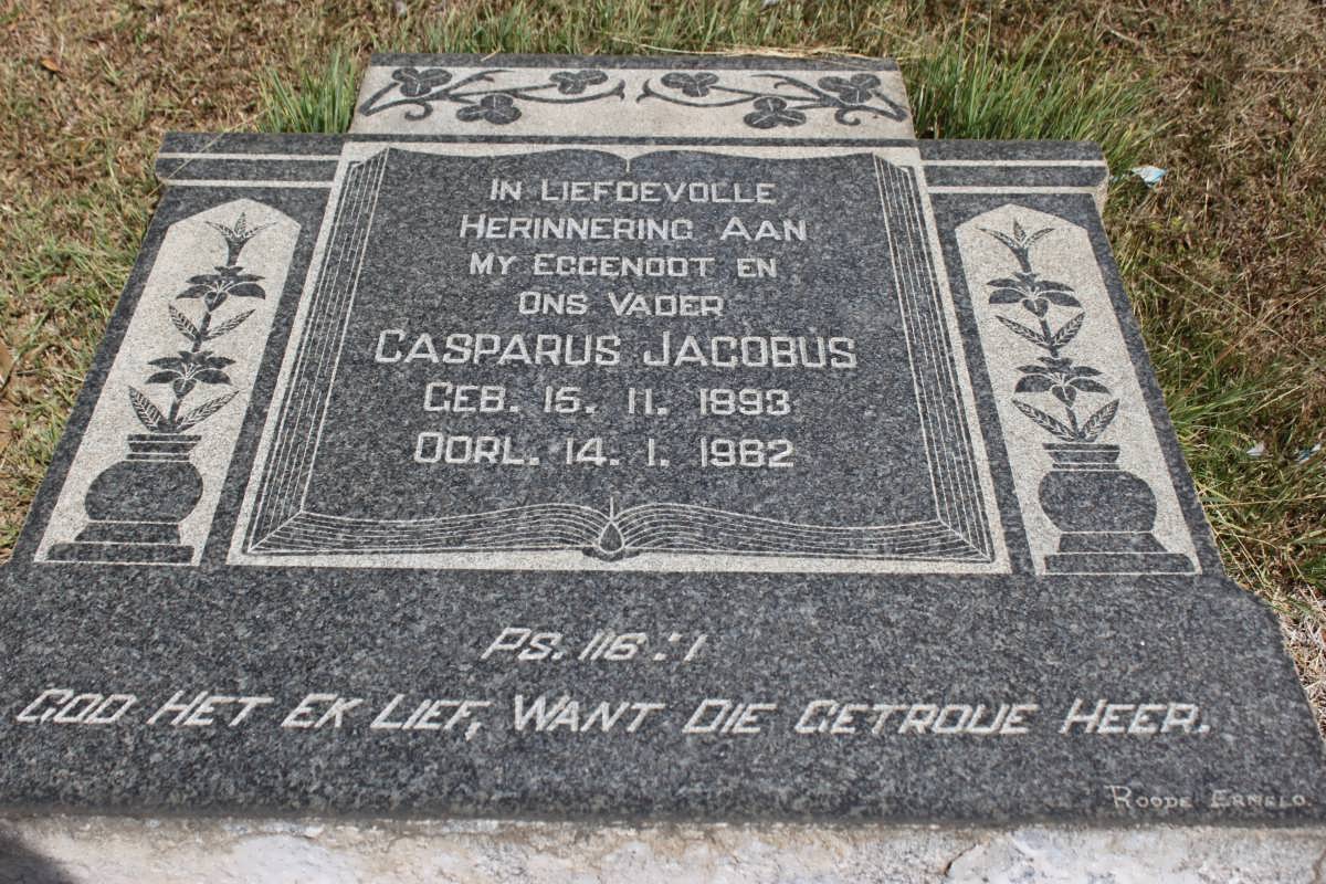 WINNAAR Casparus Jacobus, de 1893-1962
