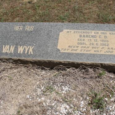WYK Barend G.D., van 1886-1962