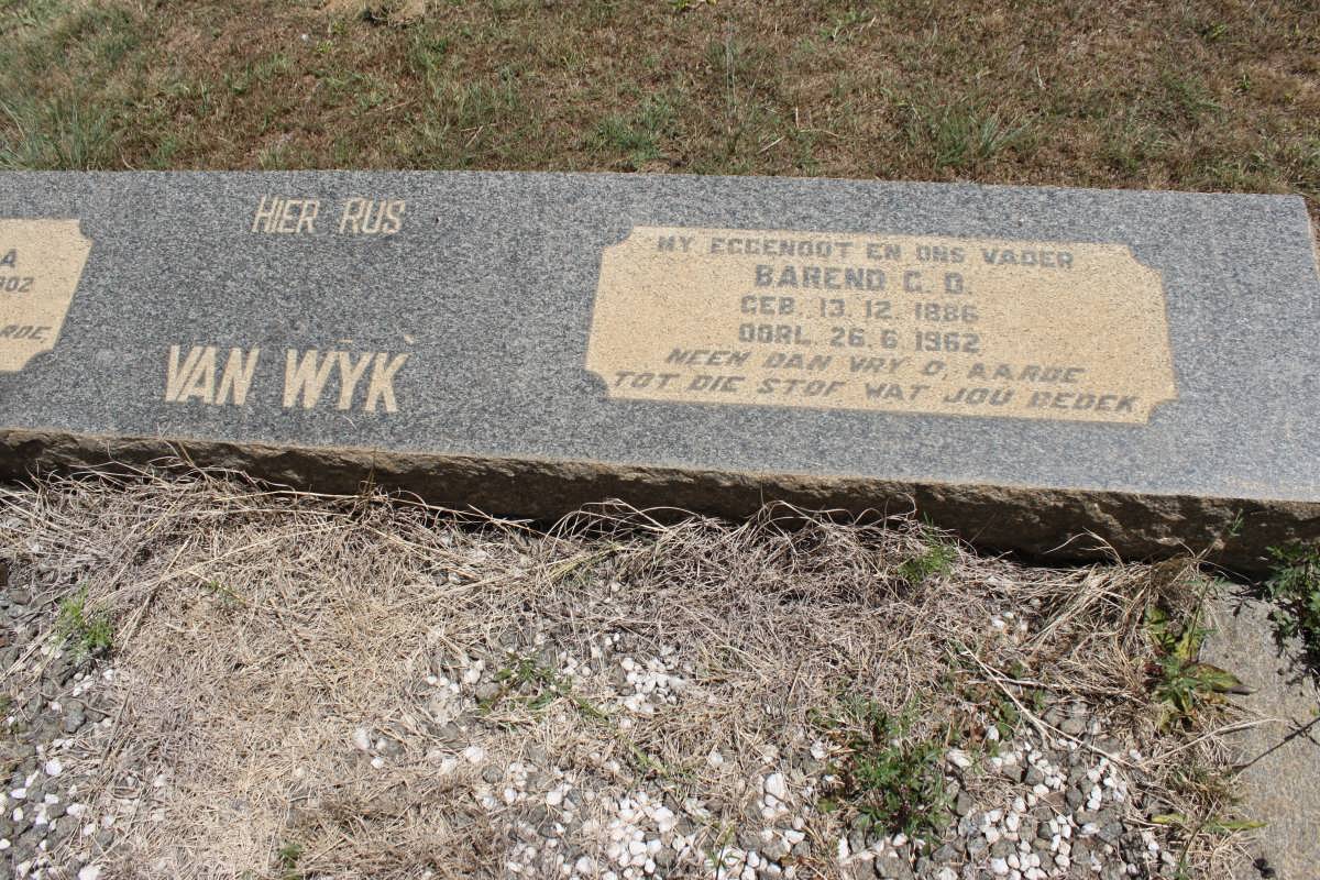 WYK Barend G.D., van 1886-1962