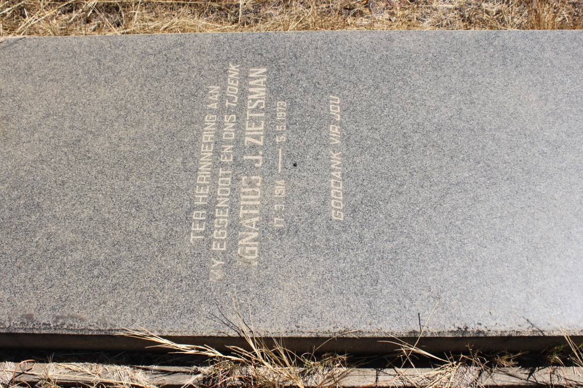ZIETSMAN Ignatius J. 1914-1973