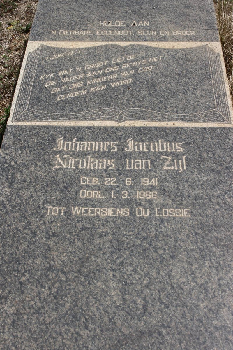 ZYL Johannes Jacobus Nicolaas, van 1941-1966