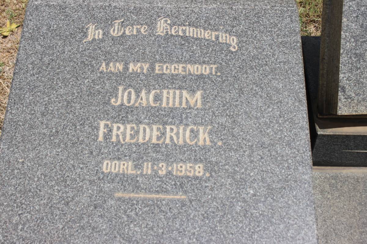? Joachim Frederick -1958