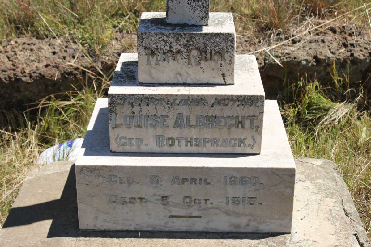 ALBRECHT Louise geb ROTHSPRACK 1860-1915