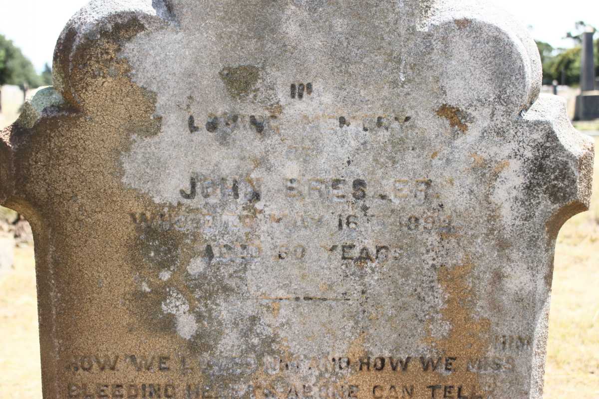 BRESLER John  -1891