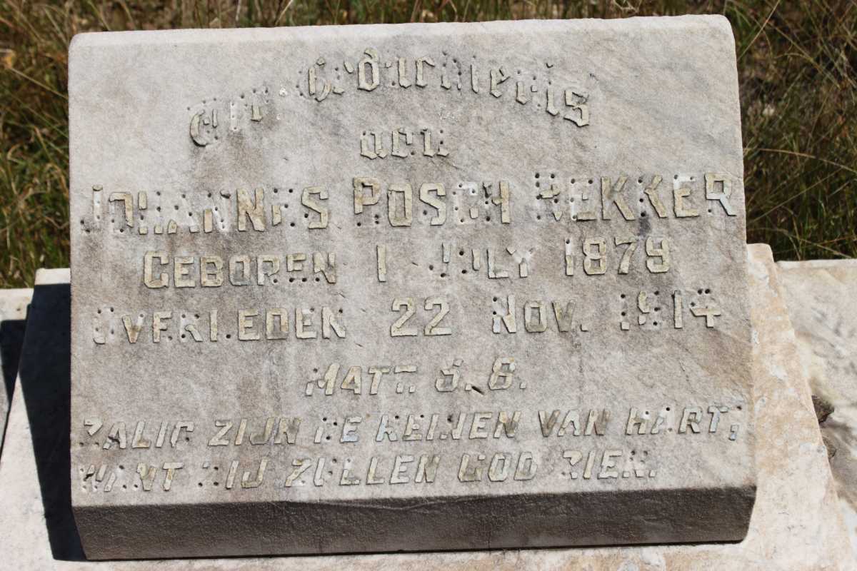 BEKKER Johannes Bosch 1879-1914