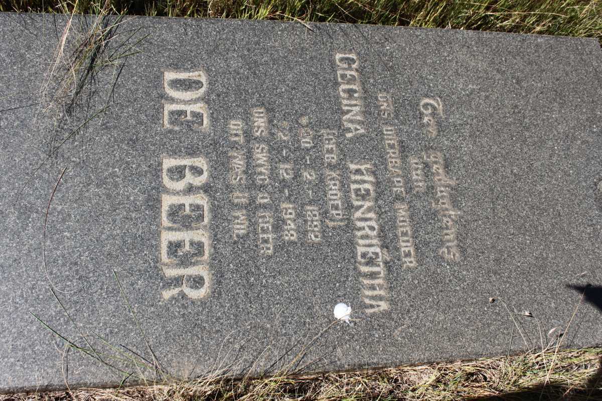 BEER Gecina Henrietha, de geb KROEP 1882-1948
