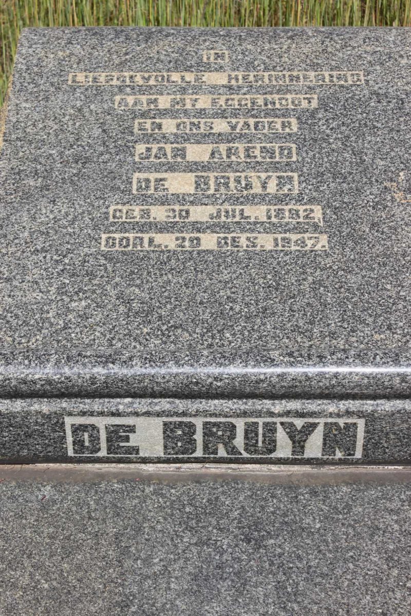 BRUYN Jan Arend, de 1882-1947