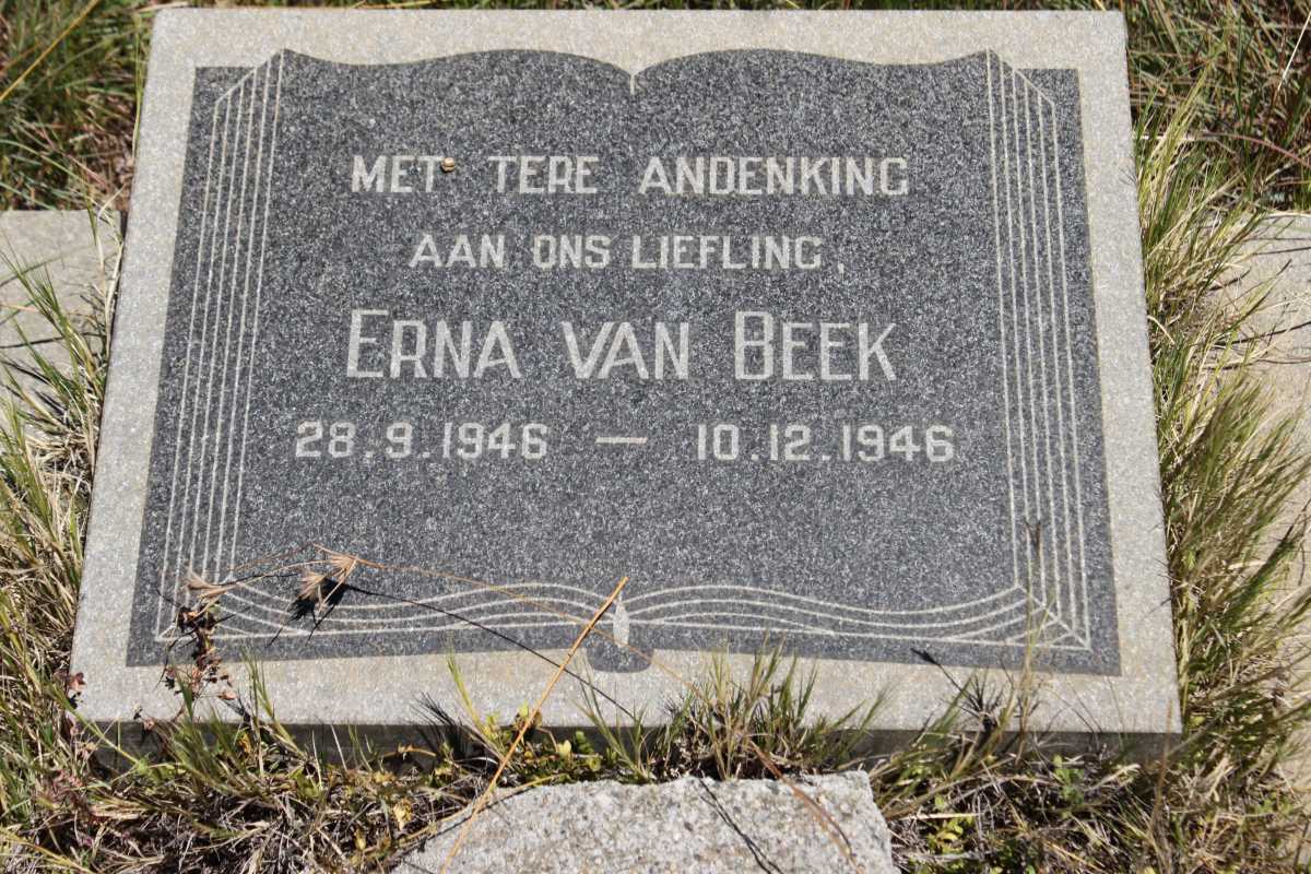 BEEK Erna, van 1946-1946