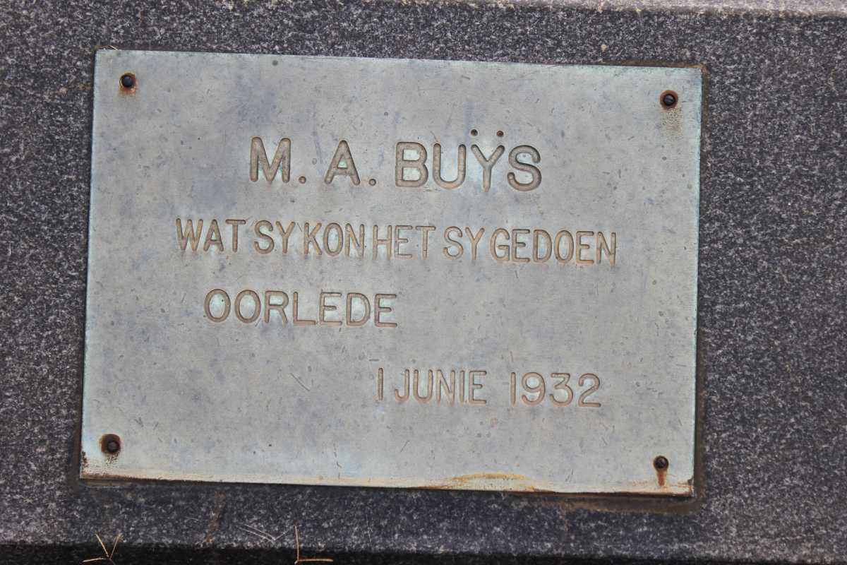 BUÝS M.A.  -1932