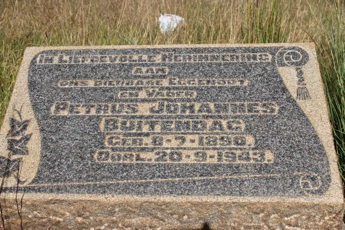 BUITENDAG Petrus Johannes 1890-1943