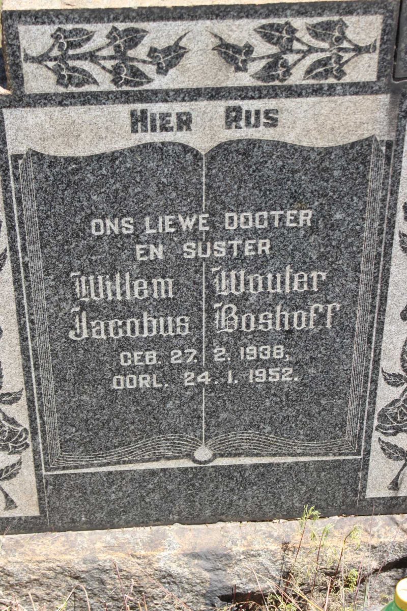 BOSHOFF Willem Wouter Jacobus 1938-1952