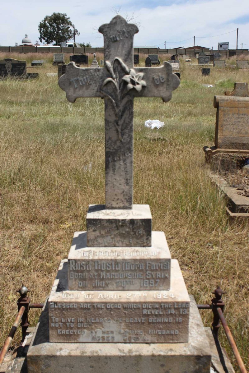 COSTA Rosa nee FARIS 1897-1924