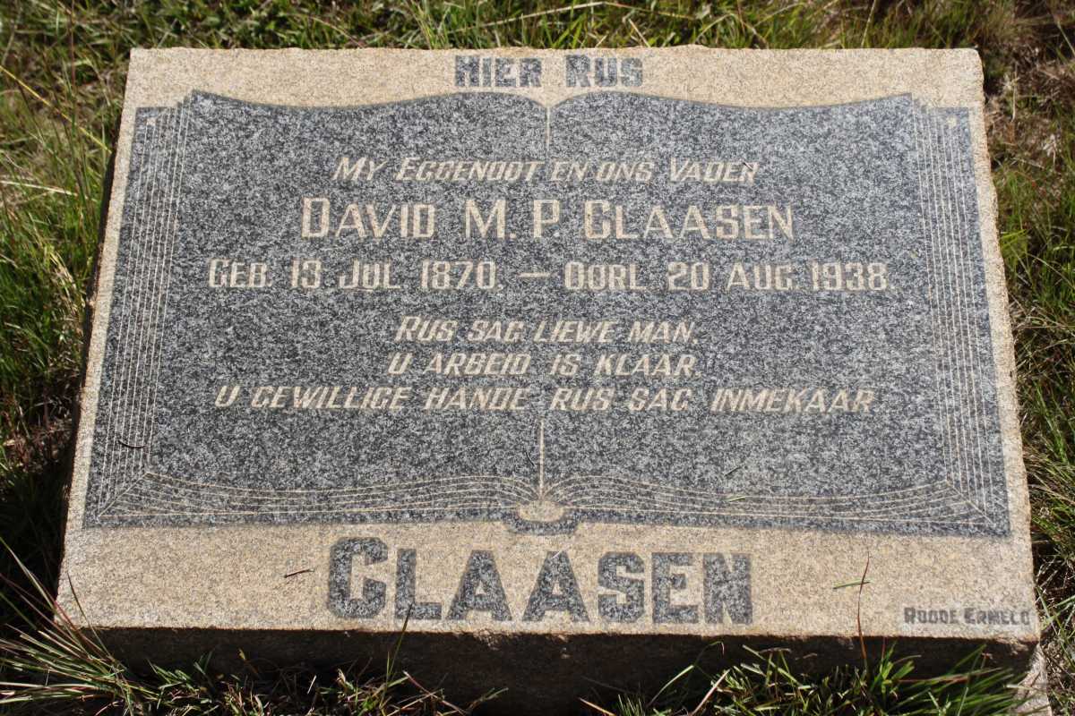 CLAASEN David M.P. 1870-1938