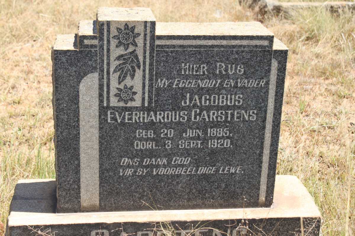 CARSTENS Jacobus Everhardus 1885-1920