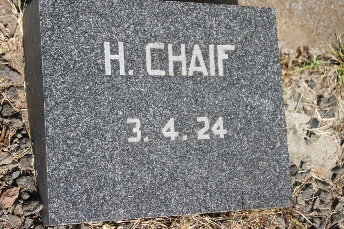 CHAIF H. -1924