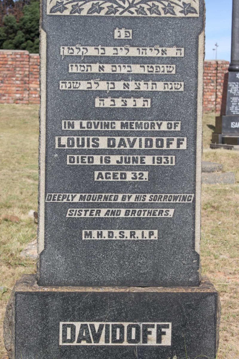 DAVIDOFF Louis  -1931