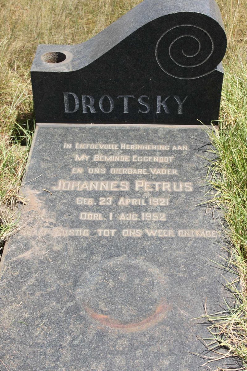DROTSKY Johannes Petrus 1921-1952