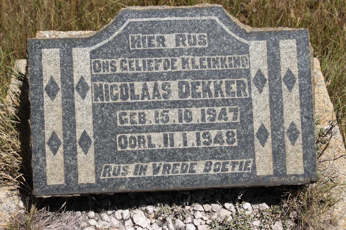 DEKKER Nicolaas 1947-1948