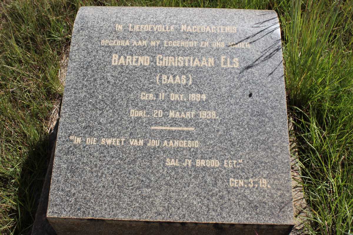 ELS Barend Christiaan 1894-1938