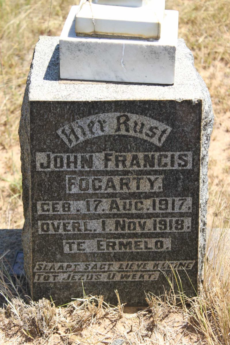 FOGARTY John Francis 1917-1918