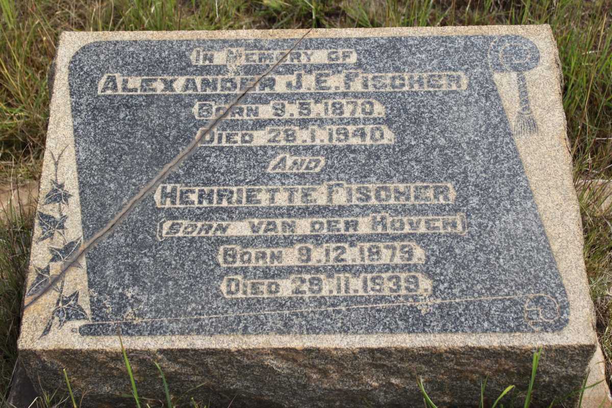 FISCHER Alexander J.E. 1870-1940 &amp; Henriette VAN DER HOVEN 1879-1939