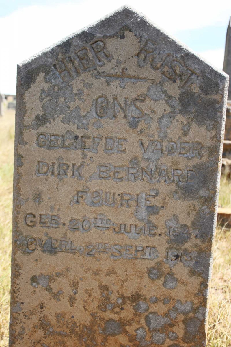 FOURIE Dirk Bernard 1847-1915