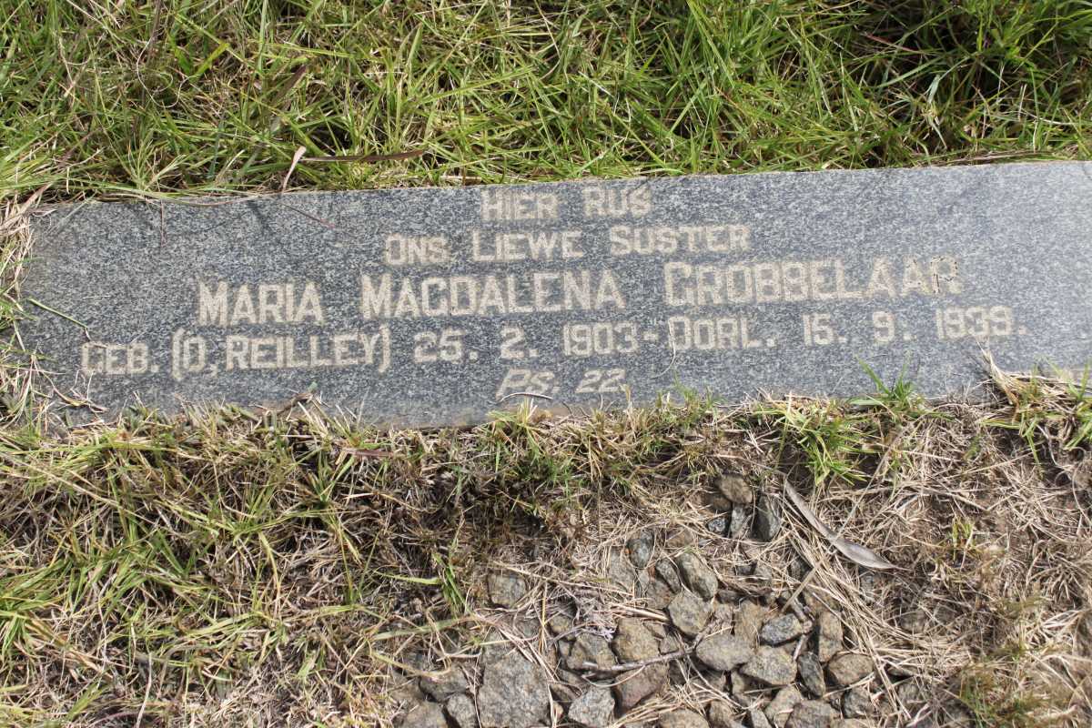 GROBBELAAR Maria Magdalena nee O'REILLEY 1903-1939