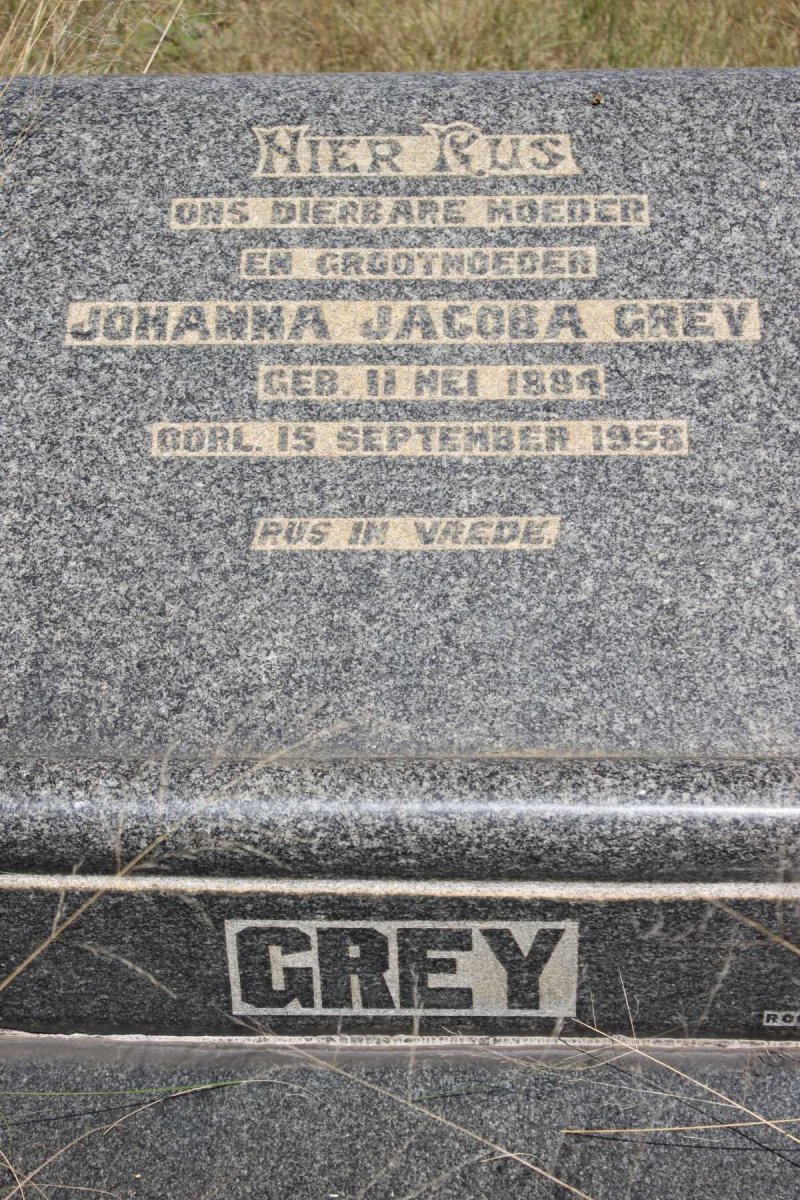 GREY Johanna Jacoba 1884-1958