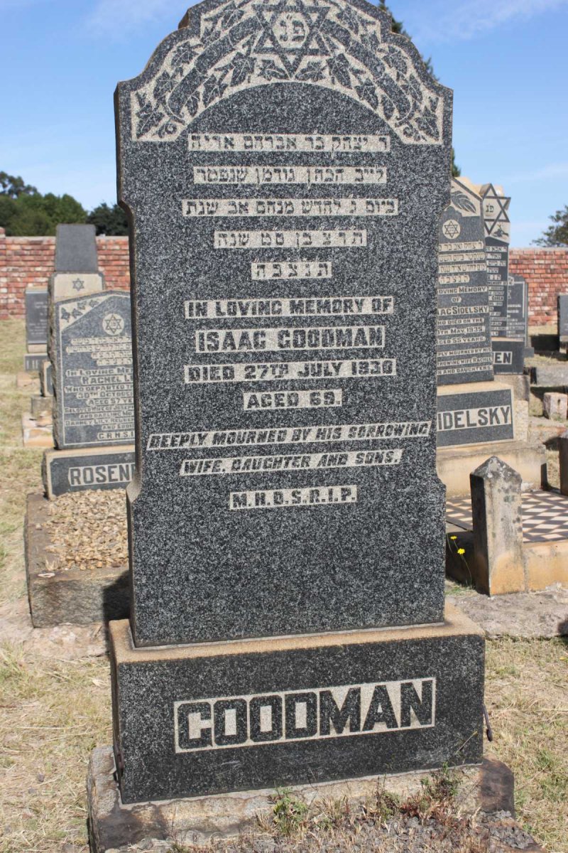 GOODMAN Isaac  -193?