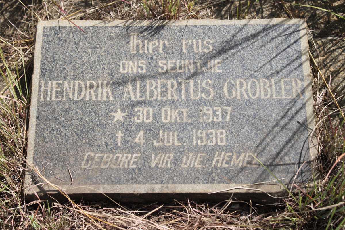 GROBLER Hendrik Albertus 1937-1938