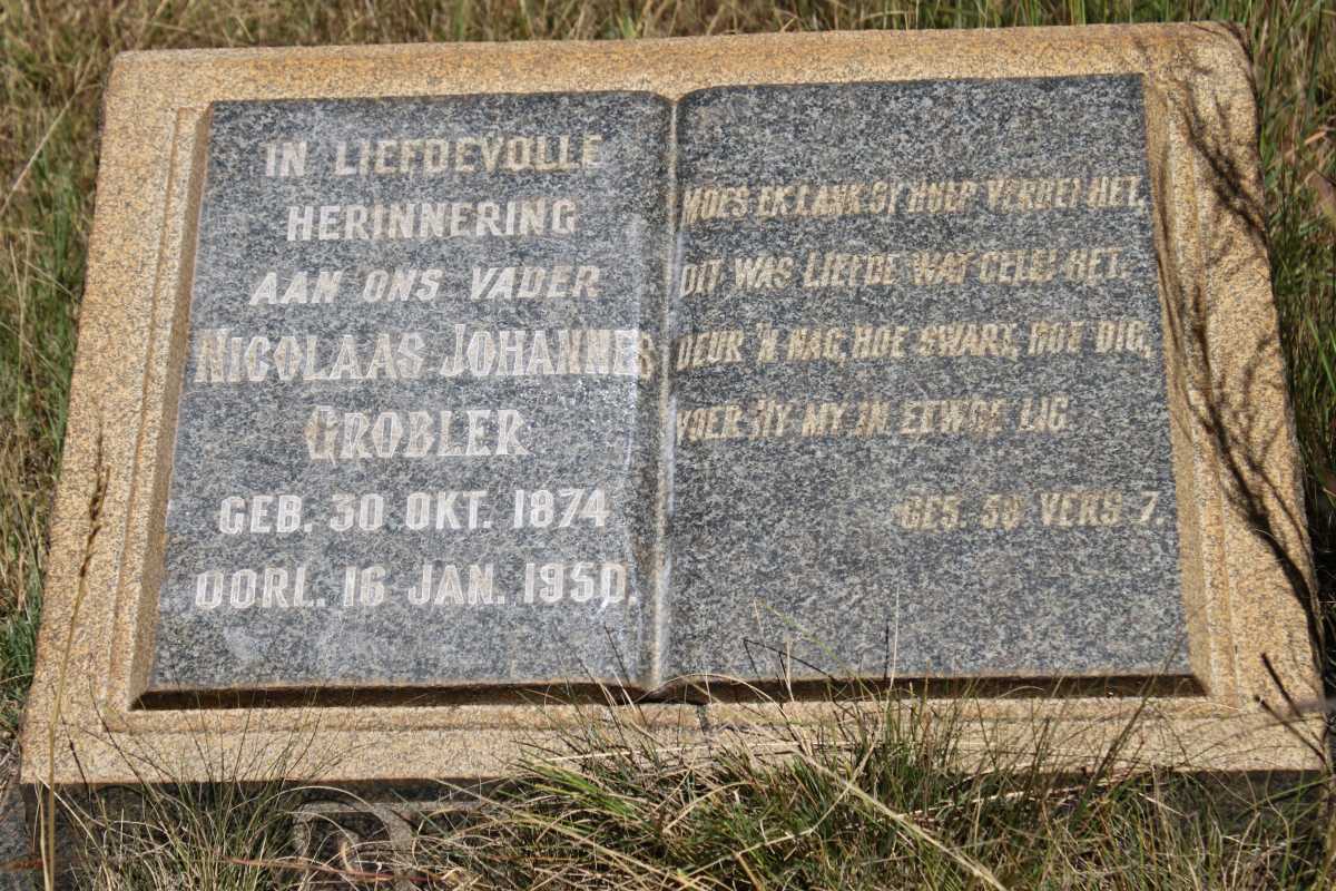 GROBLER Nicolaas Johannes 1874-1950