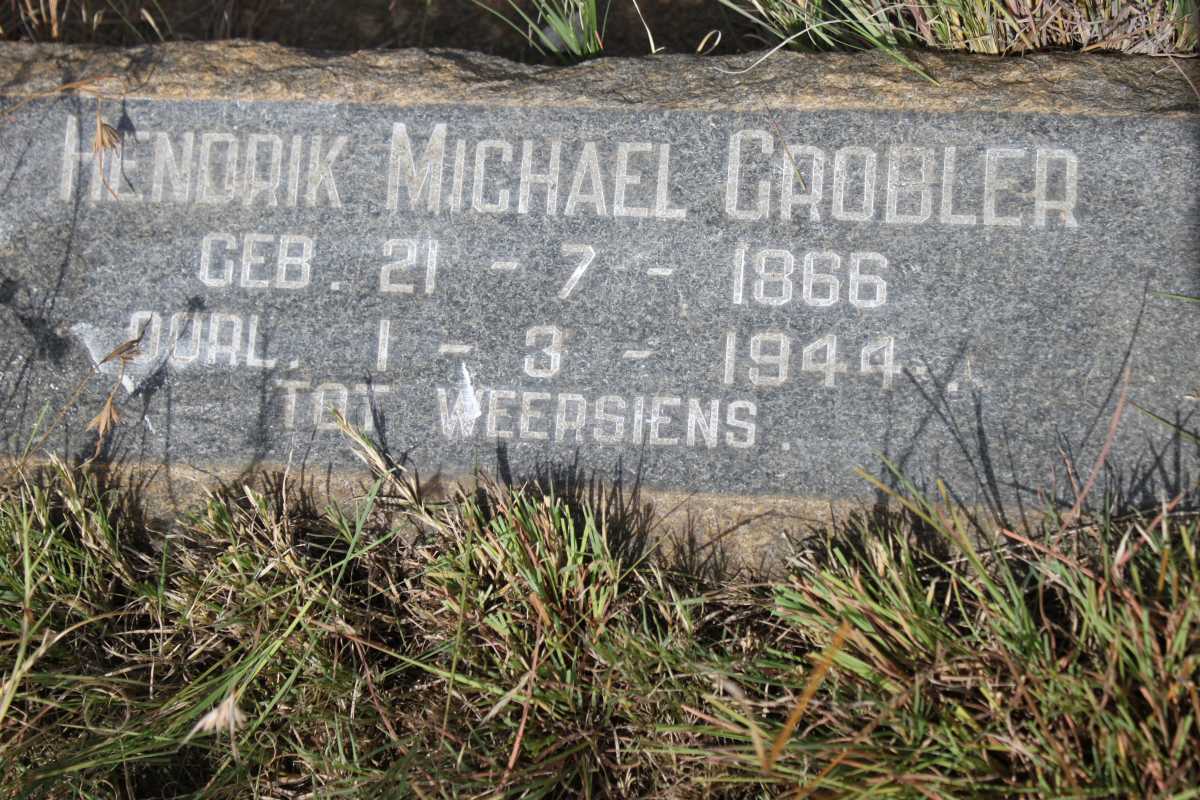GROBLER  Hendrik Michael 1866-1944