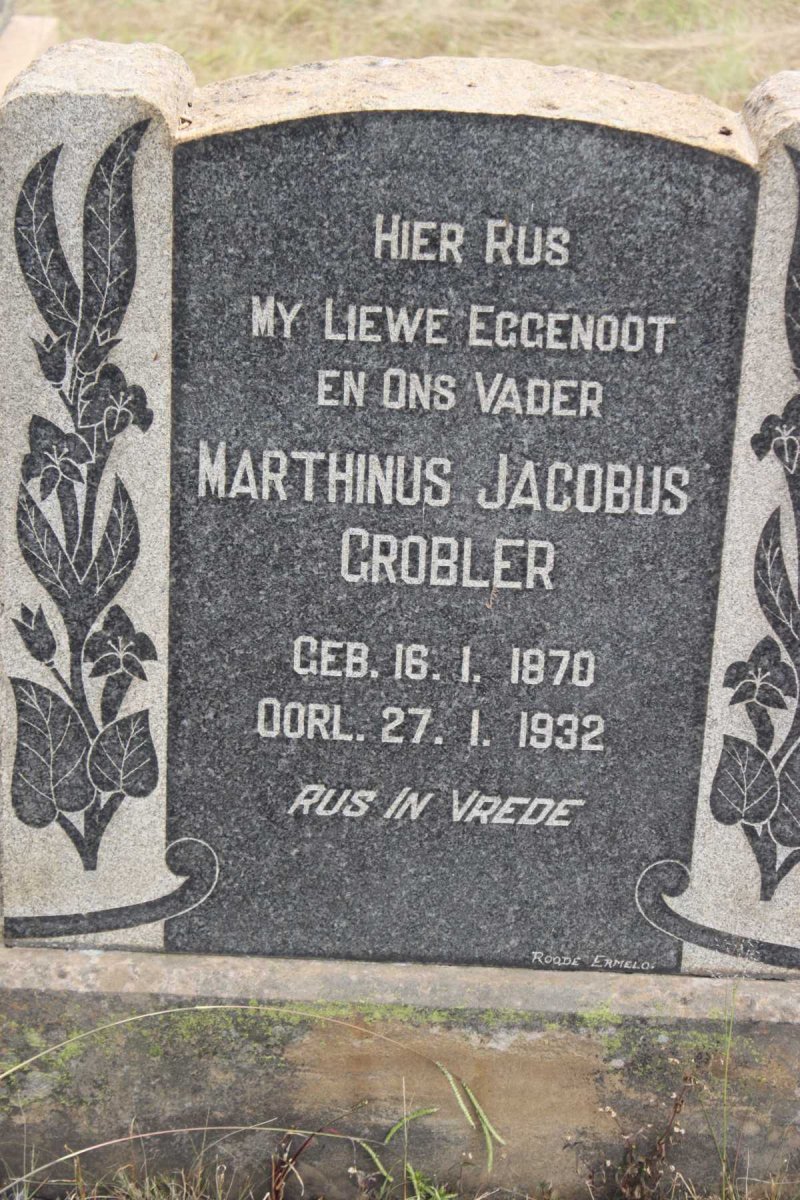 GROBLER Marthinus Jacobus 1870-1932