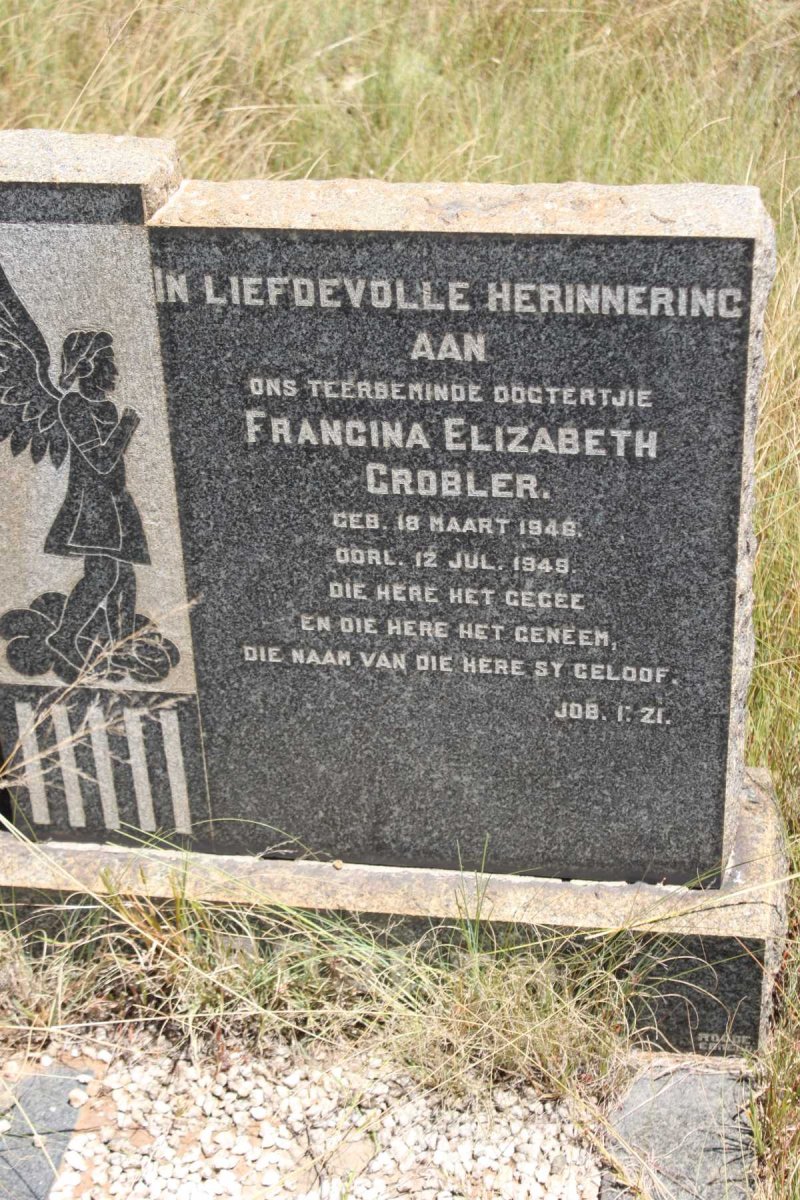 GROBLER Francina Elizabeth 1948-1948