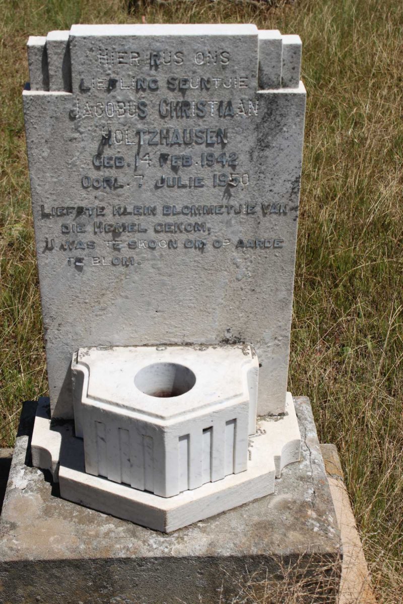 HOLTZHAUSEN Jacobus Christiaan 1942-1950