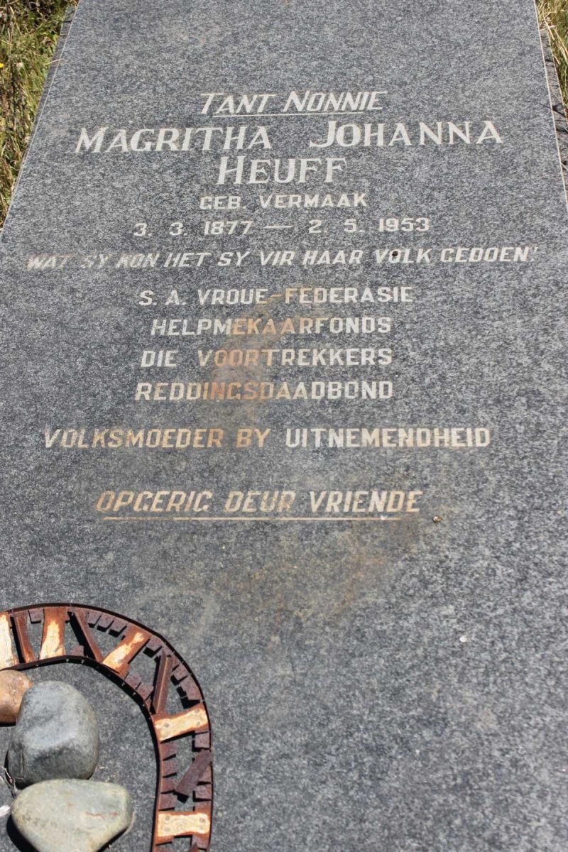 HEUFF Magritha Johanna nee VERMAAK 1877-1953