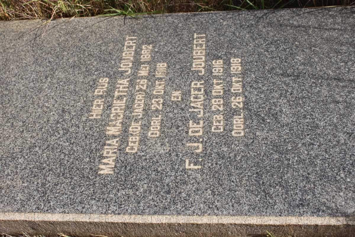 JOUBERT Maria Magrietha 1882-1918 :: JOUBERT F.J. de Jager 1916-1918