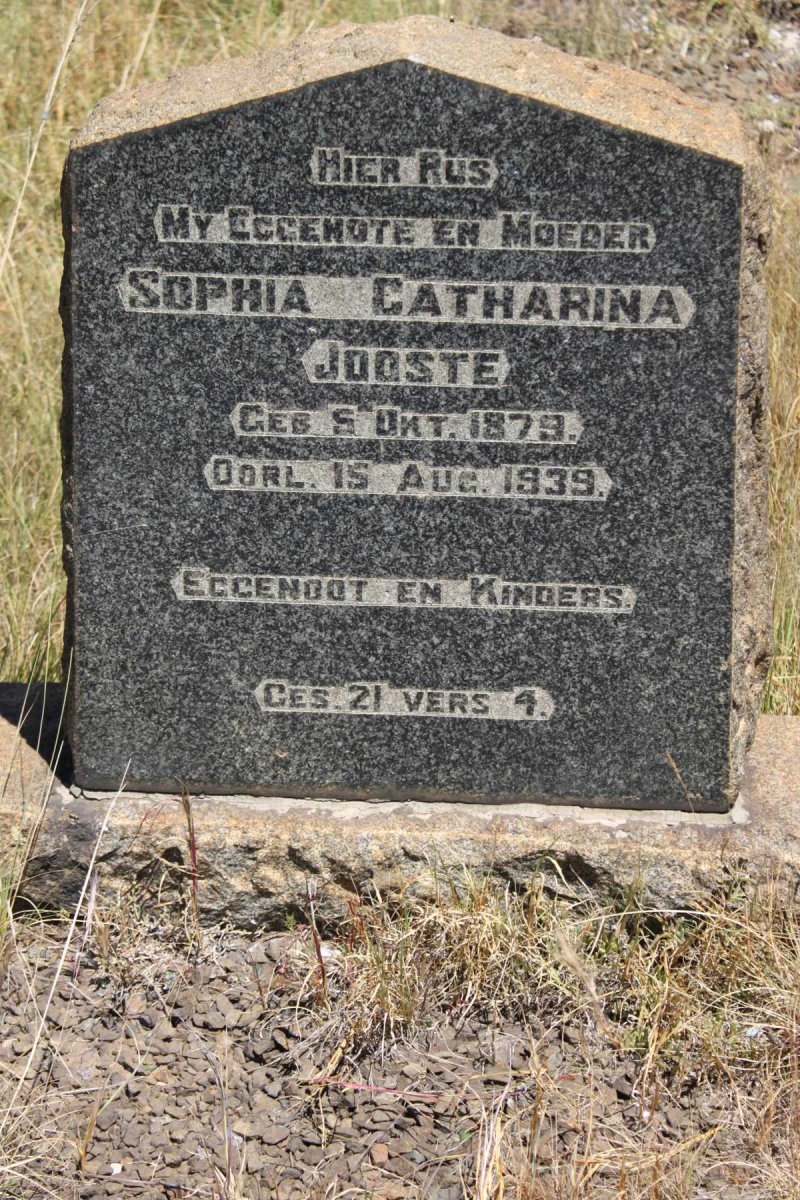 JOOSTE Sophia Catharina 1879-1939