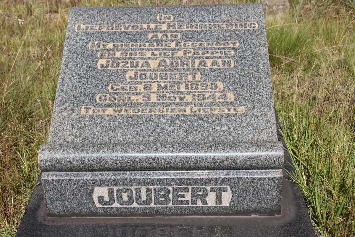 JOUBERT Jozua Adriaan 1890-1944
