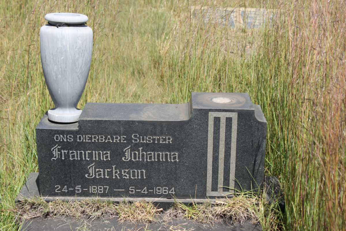 JACKSON Francina Johanna 1887-1964