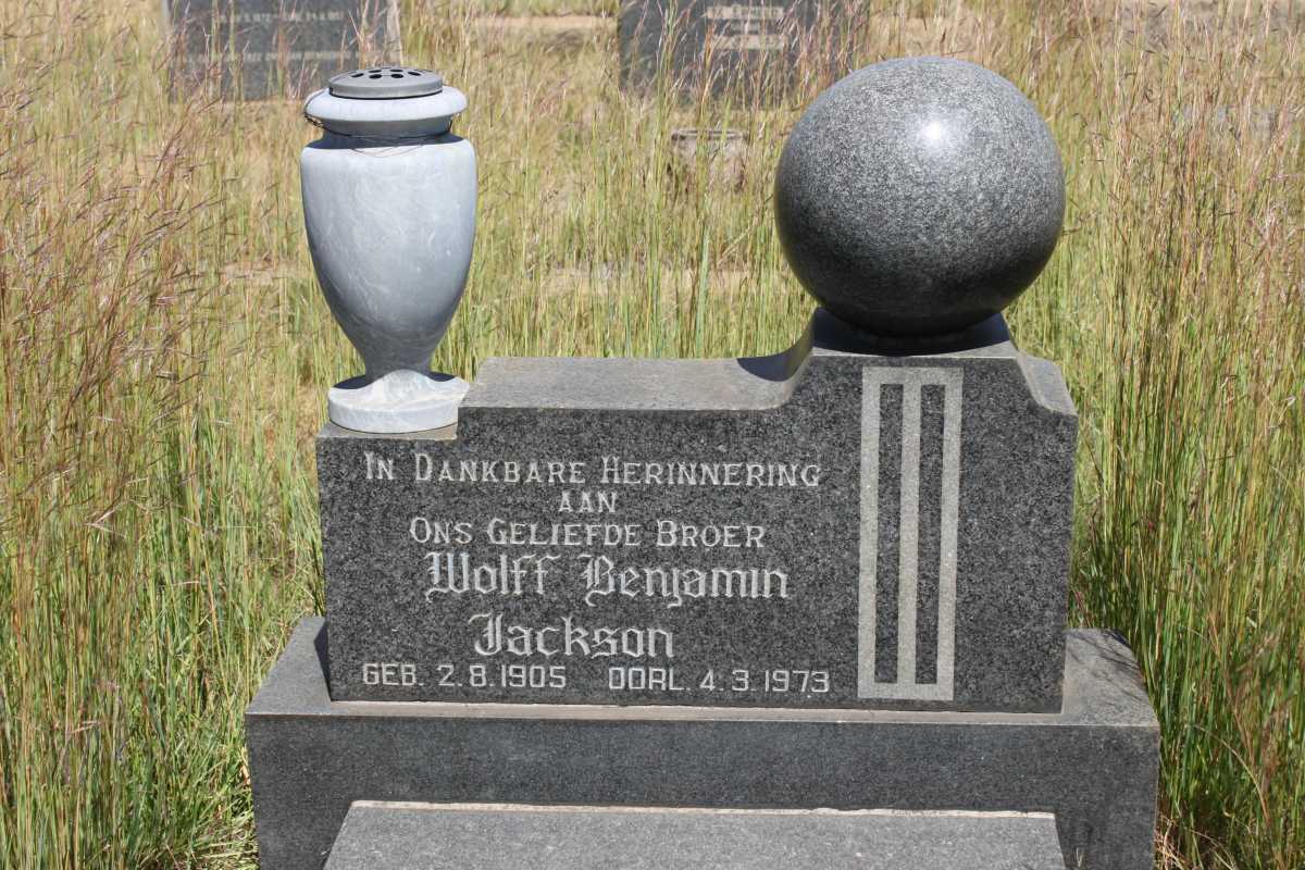 JACKSON Wolff Benjamin 1905-1973