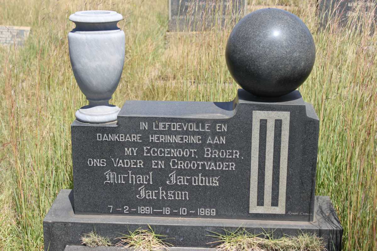 JACKSON Michael Jacobus 1891-1969