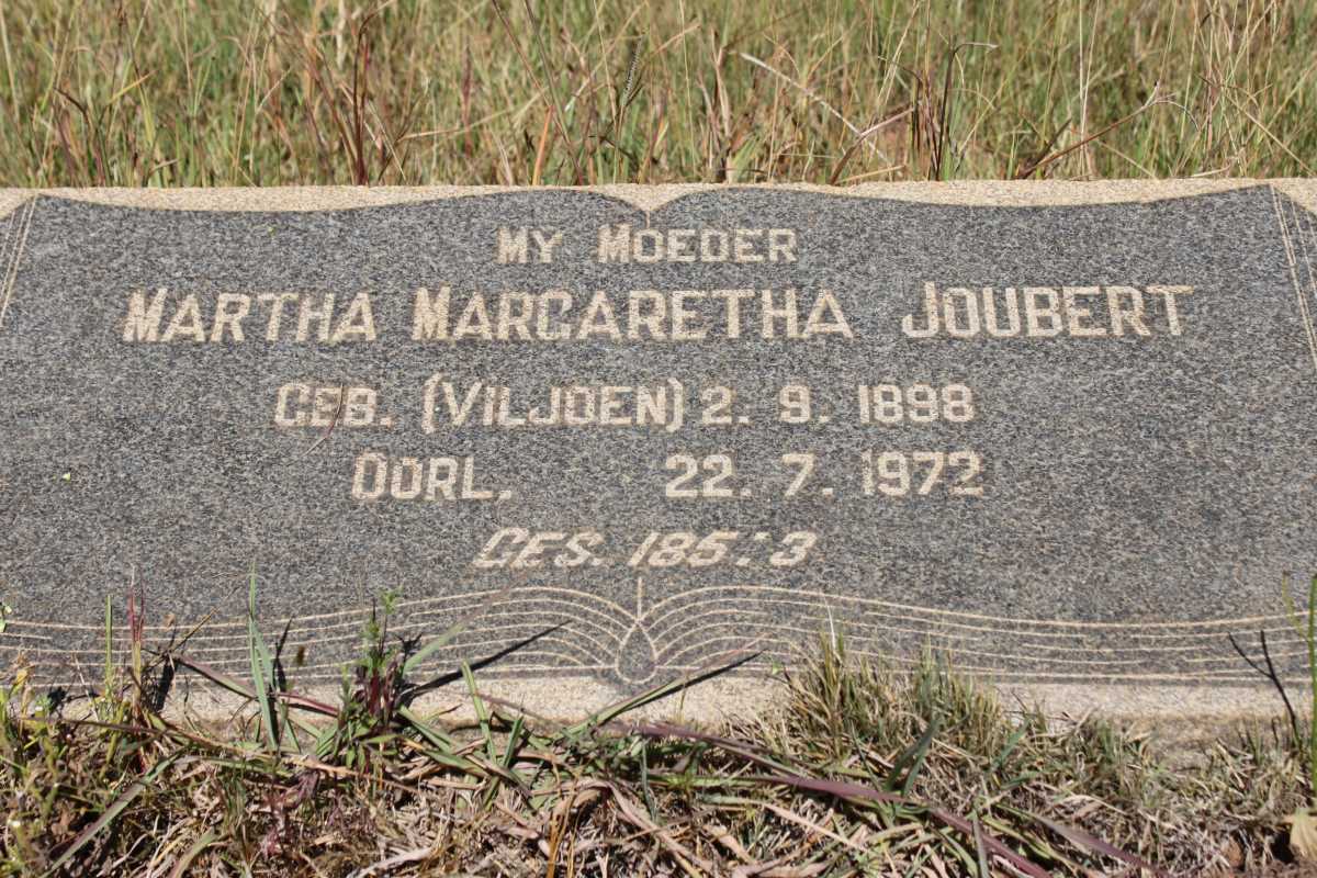 JOUBERT Martha Margaretha nee VILJOEN 1898-1972