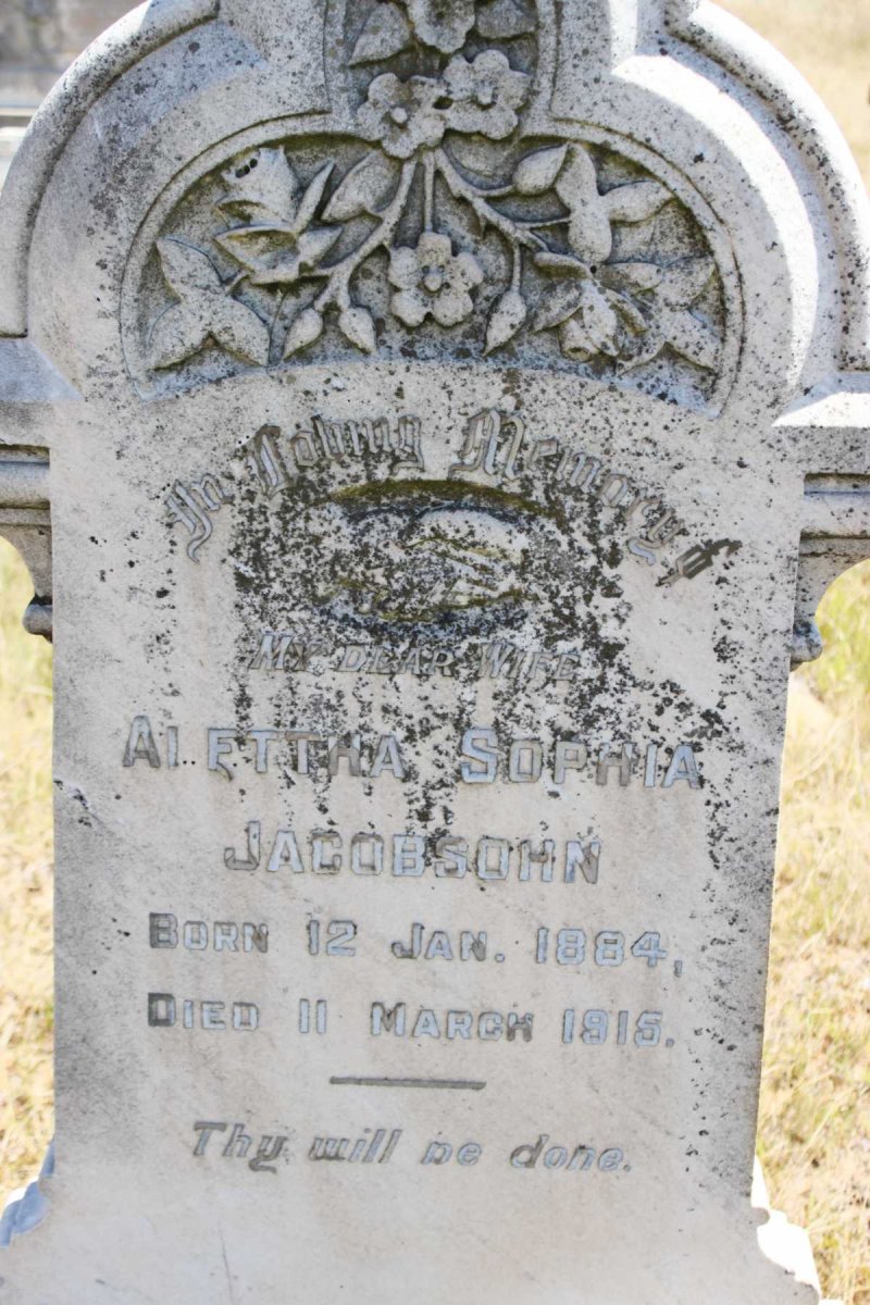 JACOBSOHN Alettha Sophia 1884-1915