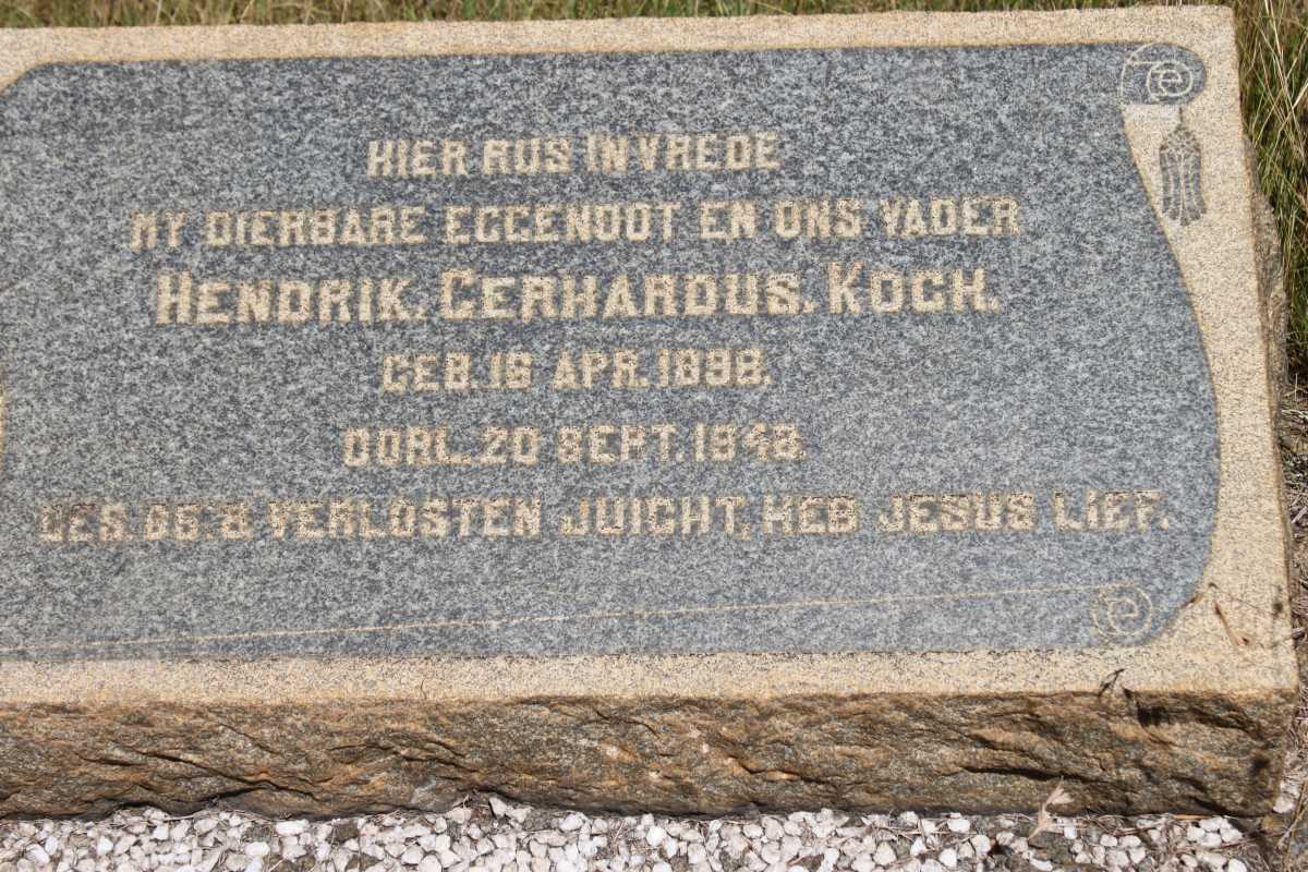KOCH Hendrik Gerhardus 1898-1948