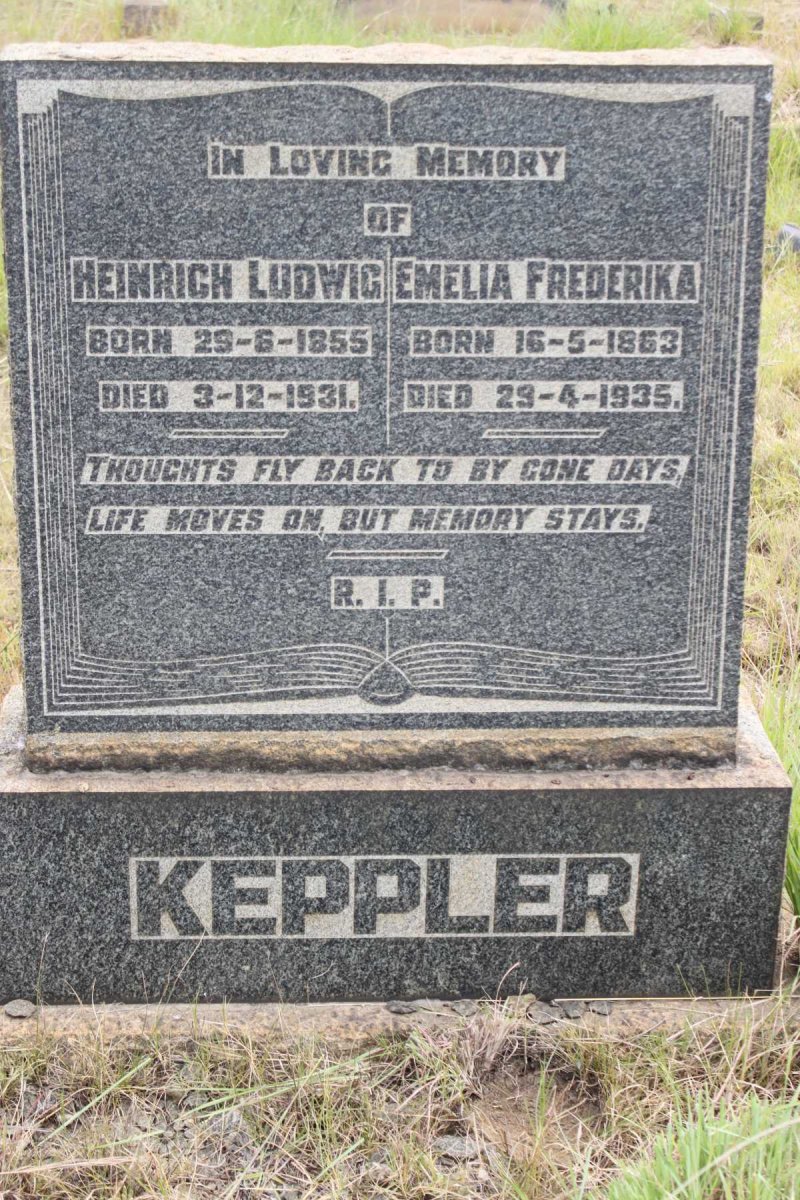 KEPPLER Heinrich Ludwig 1855-1931 &amp; Emelia Frederika 1863-1935