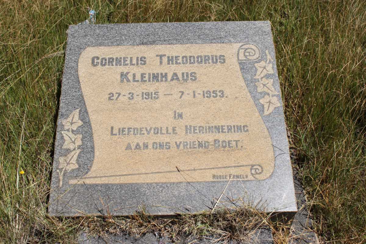 KLEINHAUS Cornelis Theodorus 1915-1953